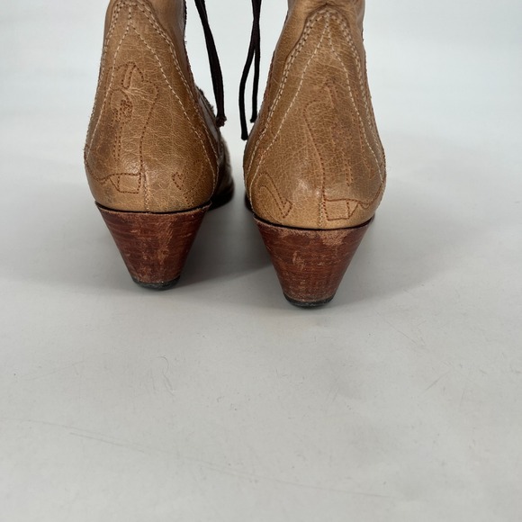 Free People Frontier Doodle Boots Womens 7.5 Western Rodeo Country Embroidered - Picture 7 of 15